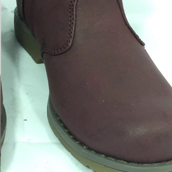 Sketchers Girls Ankle Boot Uptown Shine Sisters Burgundy 1 - Picture 9 of 9